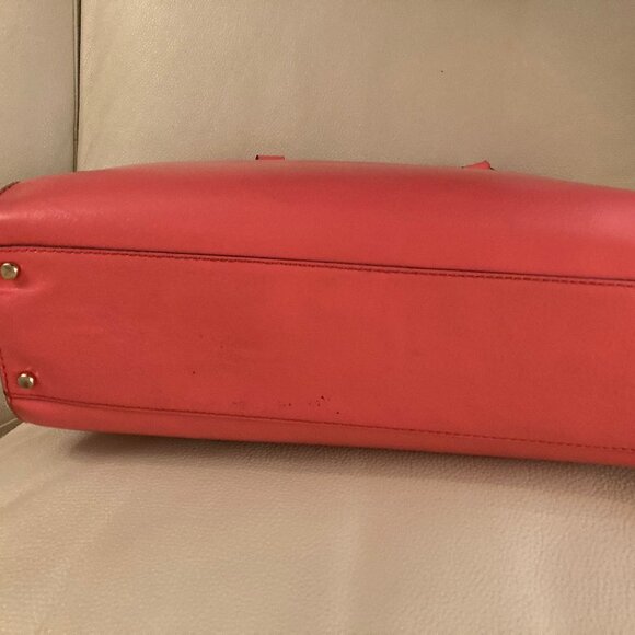 Kate Spade Wellsley Lg Leather Tote, Flamingo Pink - Picture 12 of 16